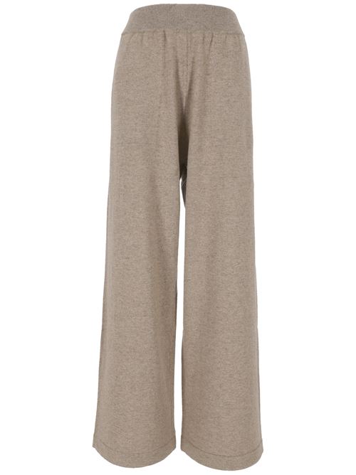 Taupe cashmere knitted pants BRUNELLO CUCINELLI | M12140599C077